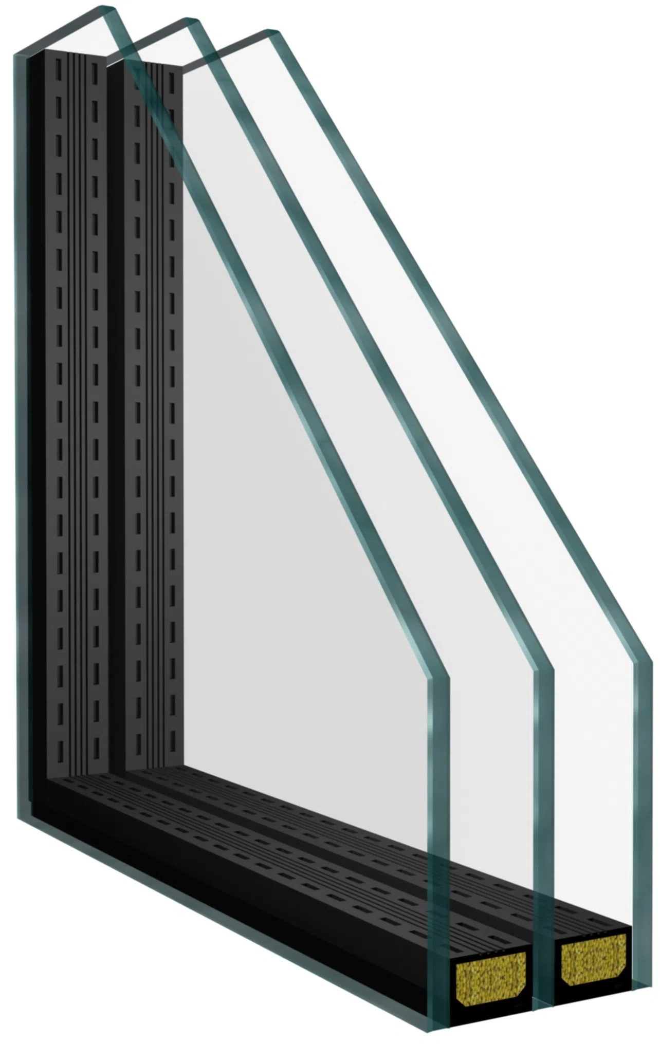 Okno s izolačním trojsklem u pasivního domu
